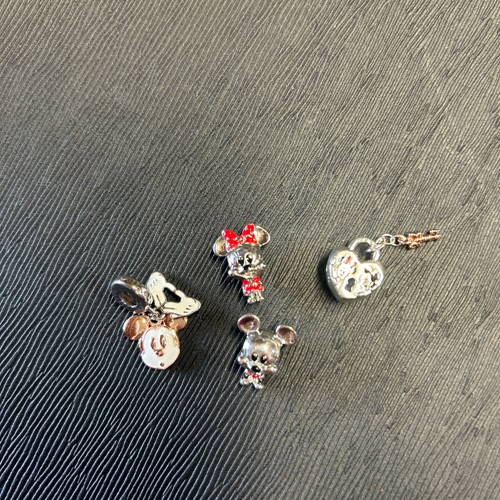 Pandora Silver Disney Necklace Charms
